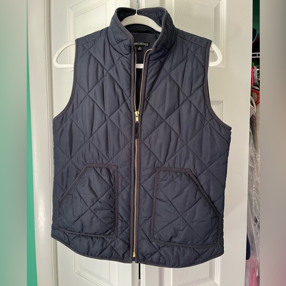 J.Crew Factory Navy Puffer Vest